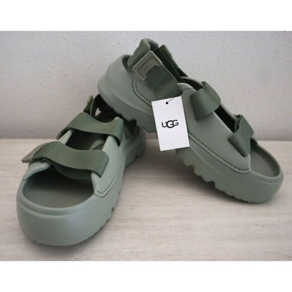UGG 1153078 Men's Sz 8 Shaded Clover Green Stratus Lightweight Molded Sandals - Picture 1 of 13
